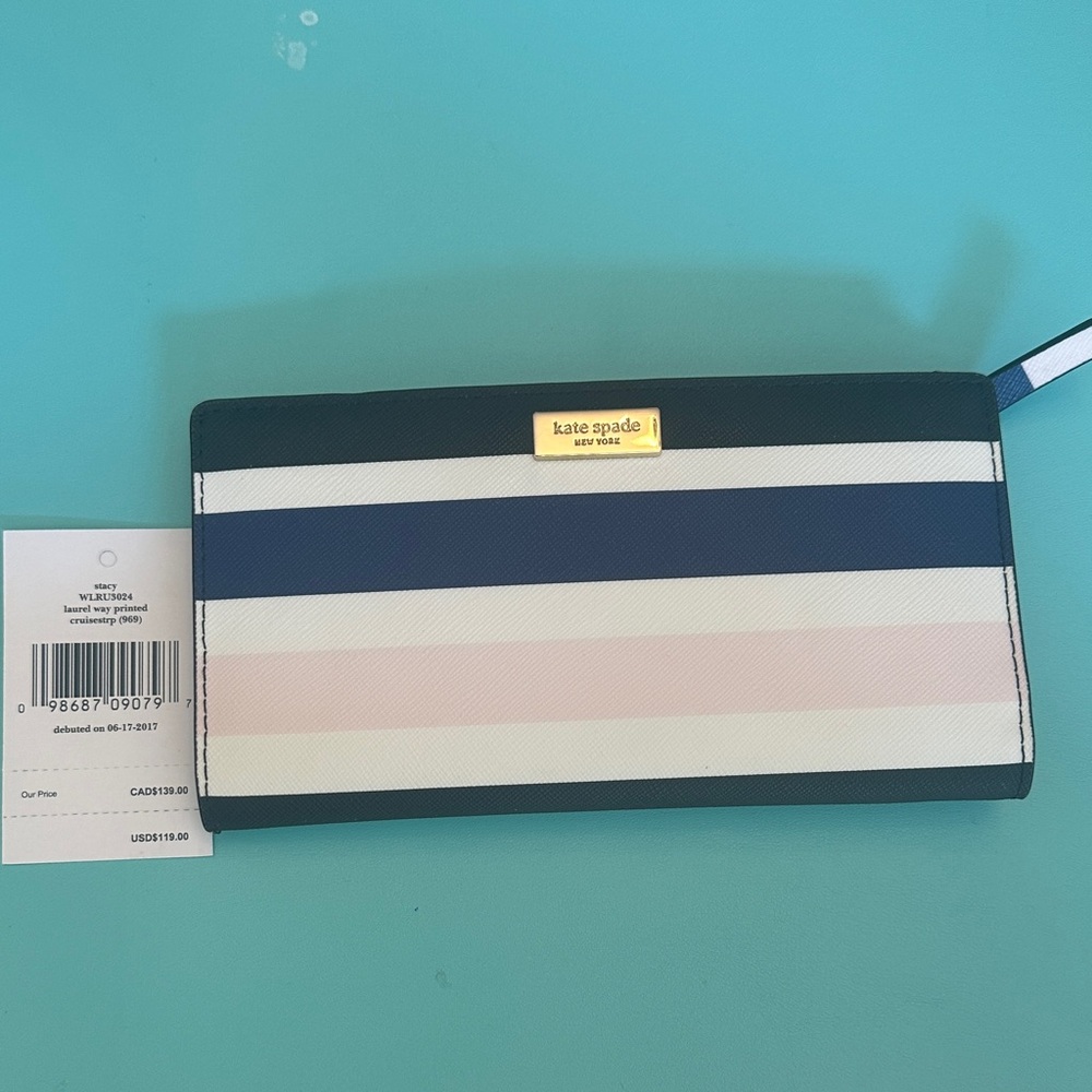 Kate Spade Stacy Multicolor Striped Wallet